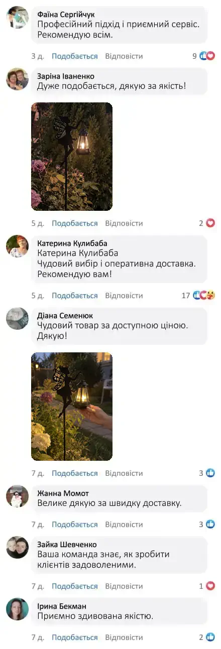 Садовий світильник на сонячній батареї «Соняшник»